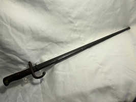1876  Antique French Gras Bayonet Sword w/ Scabbard Military Army Weapon... - £143.42 GBP