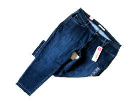 NWT Levi&#39;s Woman&#39;s 711 Ankle Skinny in Blue Story Raw Hem Stretch Jeans 22W - £25.57 GBP