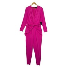 New Eloquii Womens 20 Pink Jumpsuit Catsuit V Neck Cocktail Diva Sexy Ba... - £44.74 GBP