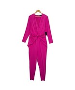 New Eloquii Womens 20 Pink Jumpsuit Catsuit V Neck Cocktail Diva Sexy Ba... - $59.39