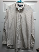 Mens Ralph Lauren Dress Shirt, Blue/Orange Check, 16 -34/35 - $24.74