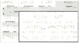 Vtg Poison Ratt Great White Ticket Stub June 17 1999 Universal City Cali... - $39.58