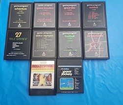 Atari 2600 10 Games Lot Combat Space Invaders Adventure Football Target Fun Test - £18.44 GBP