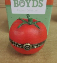 Boyds Bears Resin Cherry&#39;s Tomato W/BIG Boy Mcnibble 4040519 Treasure Box - £29.05 GBP