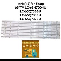  LED strip(12)  Sharp 65&quot;TV LC-65N7004U LC-65Q7300U LC-65Q7330U LC-65Q7370U - £29.45 GBP