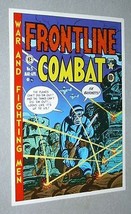 1970&#39;s EC Comics Frontline Combat 5 US Army battle comic book cover art poster  - £15.02 GBP