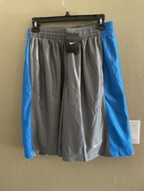 nike basketball Dri-fit  shorts men&#39;s medium Grey/blue - $17.81