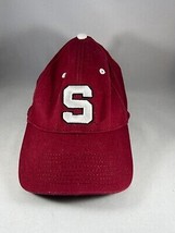 Vintage Stanford University Red Logo Baseball Hat with Stretch Adjustabl... - £11.14 GBP