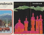 2 Innsbruck Tyrol Austria Brochures 1972 Photos Map - £13.98 GBP