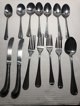 Random Lot Of Mixed Brands Stainless Steel Cutlery (14 Pieces Total) - $12.40