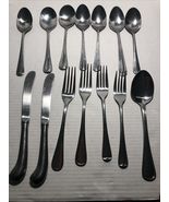 Random Lot Of Mixed Brands Stainless Steel Cutlery (14 Pieces Total) - $12.40