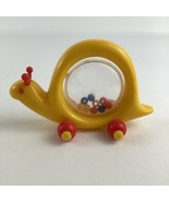 Push Along Snail Spinner Rattle Baby Vintage Ambi Toys Yellow Animal Red... - €25,56 EUR