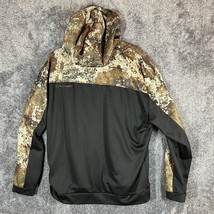 True Timber Hoodie Mens Large Black Camo Outdoor Hunting Hiking Heavy Pu... - $16.23