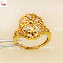 Authenticity Guarantee 
18 Kt Real Solid Gold Engagement Finger Women&#39;S Ring ... - £438.18 GBP+