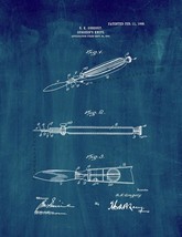 Surgeon's Knife Patent Print - Midnight Blue - $7.95+