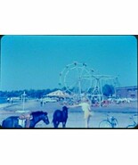 Panorama 1962 Oregon State Fair Ferris Wheel Rides 35mm Ektachrome Slide... - $238.49 MXN