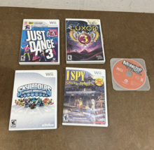 Wii Game Lot JUST DANCE 3 Skylanders Spyros Adventures I SPY Luxor 3 28463 - £7.86 GBP