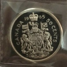 1965 Canadian 50¢ Graded By ICCS &amp; Is Graded PL-64 Heavy Cameo (Free Shipping) - £11.45 GBP