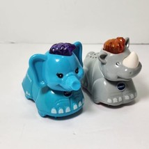 V Tech Go Go Smart Animals Rhino And Elephant Friends Lights Sounds Toy - £8.30 GBP