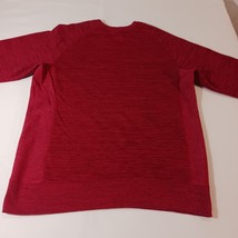 Champion Men's Red Cotton Blend Sweatshirt V-Notch Trim Shirt Size Large image 12