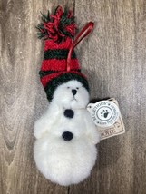 Boyd’s Bears Sparkle Q. Snowberry Snowman Christmas Tree Ornament 4&quot; - $10.99