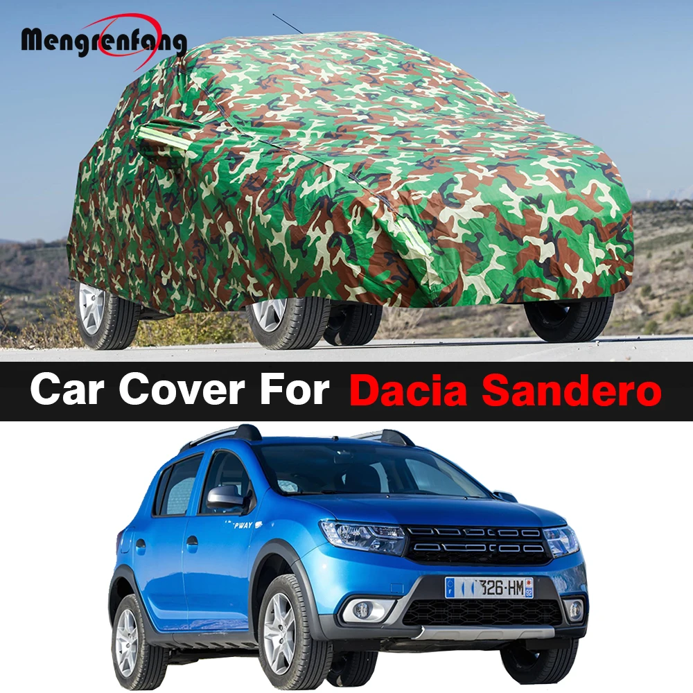 Camouflage Car Cover For Dacia Sandero 2007-2023 Auto Outdoor Sun UV Snow Rain - £53.91 GBP