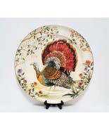 NEW Pottery Barn Large Botanical Harvest Turkey Serving Platter 17.25&quot; S... - £158.48 GBP