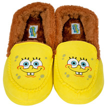 SpongeBob SquarePants Smiling Face Men&#39;s Moccasin Slippers Multi-Color - £28.96 GBP