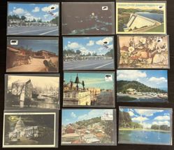 Vintage Postcards Mixed lot of 12  Buildings Views Unusual Non-Posted - £11.53 GBP