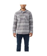 Voyager Men&#39;s Super Plush Shirt Jacket, GRAY, S - £18.71 GBP