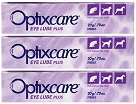 Optixcare Eye Lube plus + Hyaluron 20G for Dog Cat Horses, Pack of 3 - £41.67 GBP