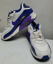 Nike Air Max 90 LTR G White Hyper Grape Size 5.5Y  - 724852-105 great shape - £18.64 GBP