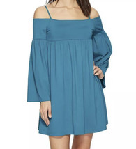 NWT Susana Monaco Womens Alyssa String Off Shoulder Dress Teal Size XS - £18.47 GBP