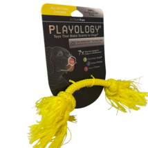 Playology Small Dog Chew Toy Dri-Tech Rope All Natural Chicken Scent New - £6.39 GBP