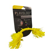 Playology Small Dog Chew Toy Dri-Tech Rope All Natural Chicken Scent New - £6.32 GBP