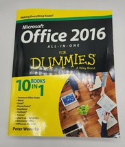 Office 2016 All-In-One for Dummies by Peter Weverka (2015, Trade Paperback) GOOD - £7.53 GBP