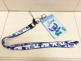 Disney Stitch Scrump Hawaii ID Card Holder Card Case Badge Keychain Lanyard NEW - £11.99 GBP