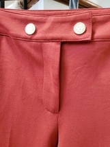 Anne Klein Women&#39;s Cinnamon Polyester Slim Leg Pocket Zip Stretch Pants Size 4 - £47.02 GBP