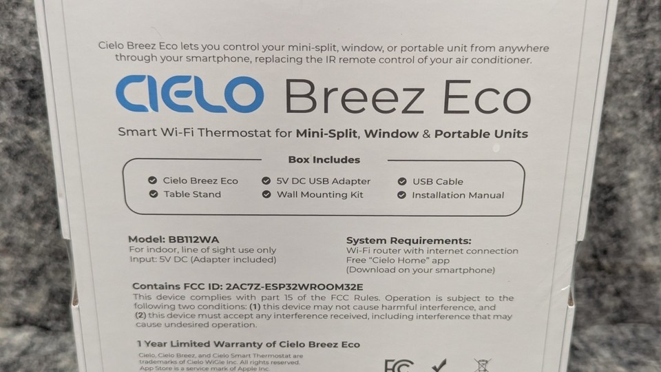 NEW Cielo Breez Eco Smart AC Controller for Mini Split, Window, Portable ACS Item image 14