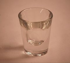 Vintage Clear Shot Glass Man Cave Bar Barware 2-1/4" - $9.89