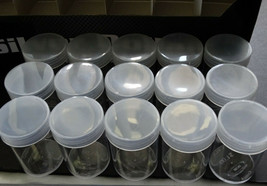 Lot 15 BCW Silver Dollar Round Clear Plastic Coin Storage Tubes w/ Screw On Caps - $14.95