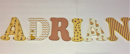Giraffe themed-Wood Letters-Nursery Decor- Price Per Letter- -Custom mad... - £9.87 GBP