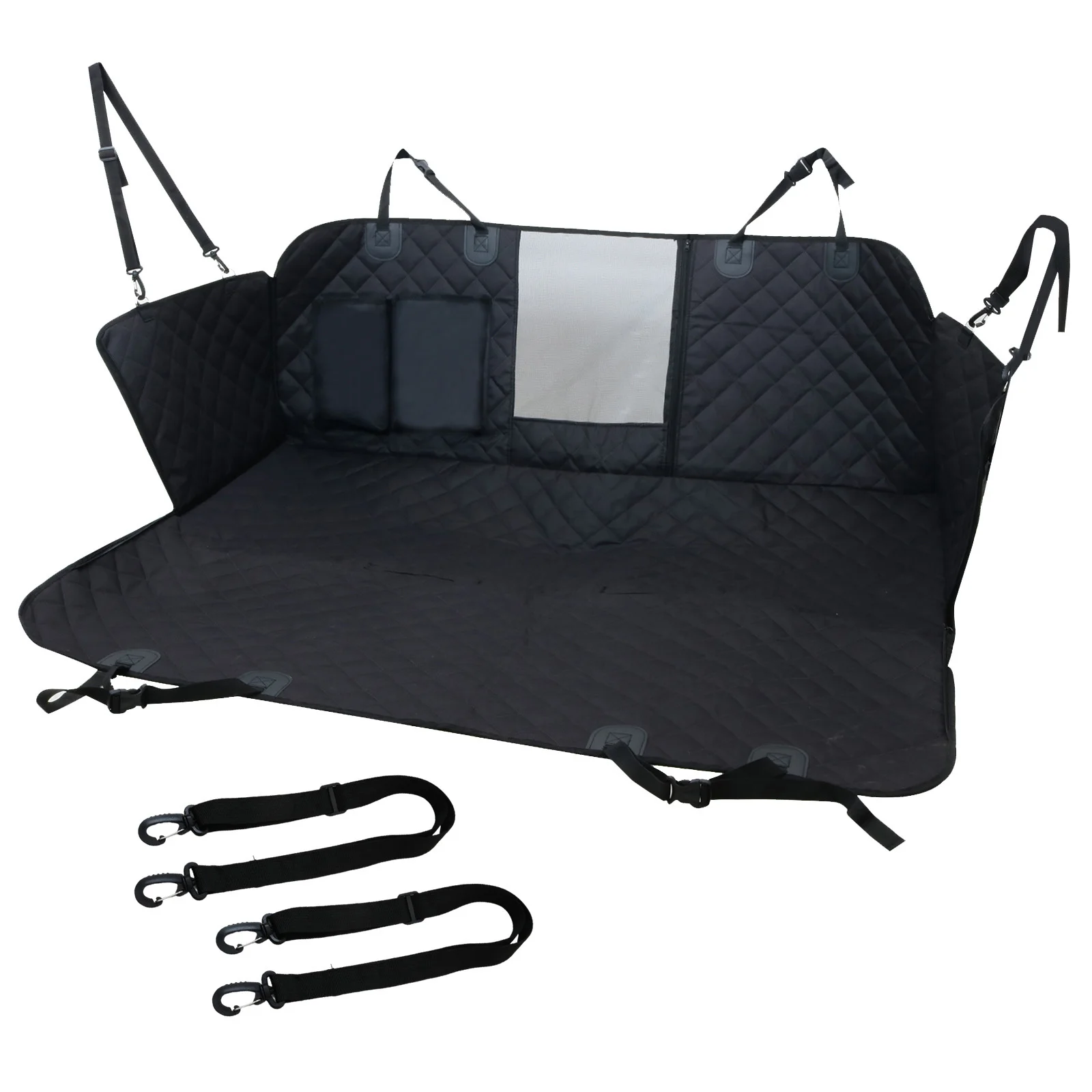 Foldable Dog Car Seat Cover Waterproof Pet Car Mat Hammock for Small Medium - £54.06 GBP