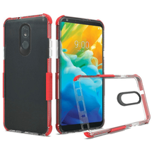 for LG Stylo 5 Ultra Sturdy Shockproof Bumper Soft TPU Case Clear/RED - £4.60 GBP
