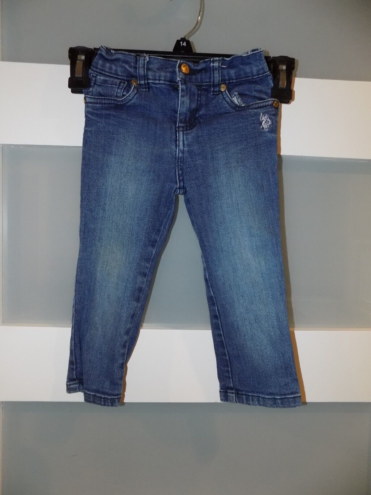 US Polo Assn Jeans Light Blue Wash Size 24 Months Girl&#39;s - $14.72