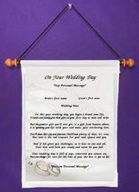 On Your Wedding Day - Personalized Wall Hanging (968-14) - £15.17 GBP
