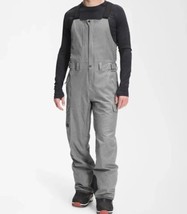 The North Face Freedom Waterproof Shell Ski Bibs Grey Heather Pants Size Large - £156.32 GBP
