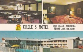 Circle S Motel Cozad Nebraska NE Postcard A24 - £2.39 GBP