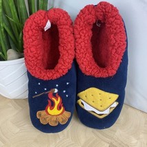 SNOOZIES Indoor Warm Fuzzy Gripper Slipper Socks Camping s’more’s￼ Desi - £7.90 GBP