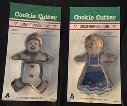 Vintage 1970s NEW NEVER USED In Packaging Acme Stainless Steel Gingerbread Boy A - £21.23 GBP